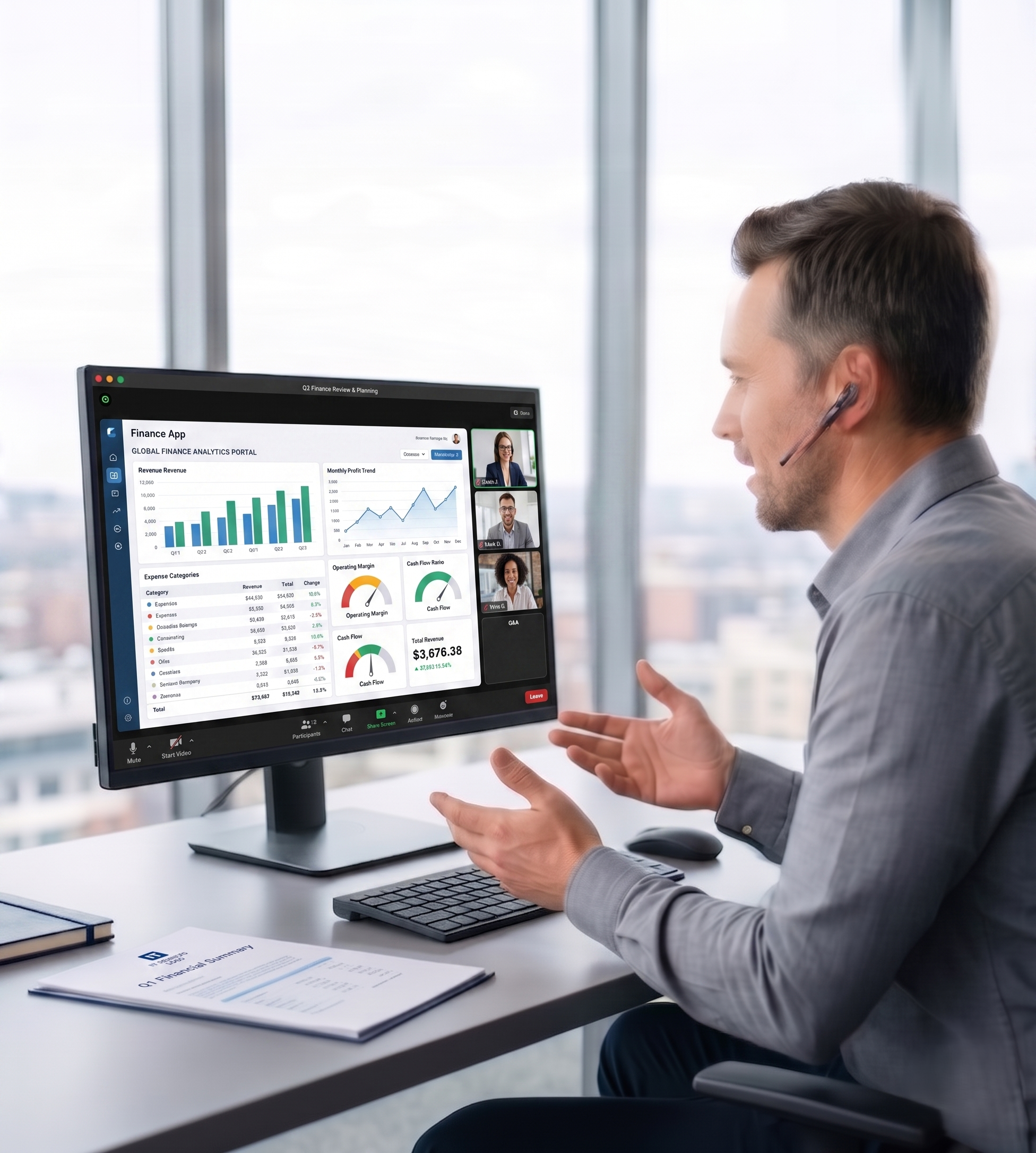 IT professional providing support